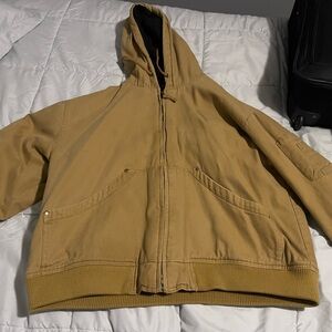 Tan Hooded Jacket